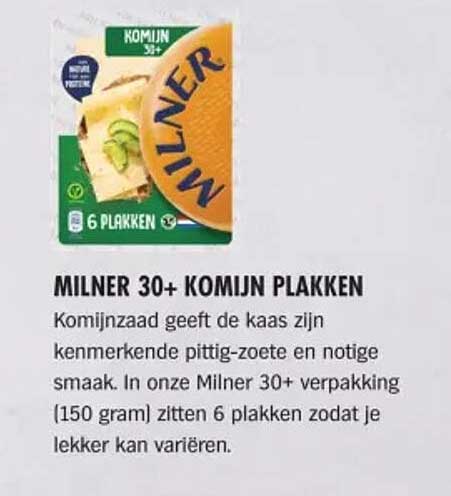 MILNER 30+ KOMIJN PLAKKEN