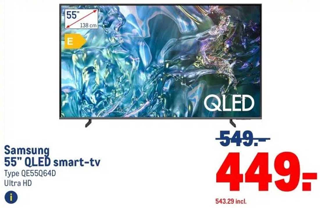 Samsung 55" QLED smart-tv