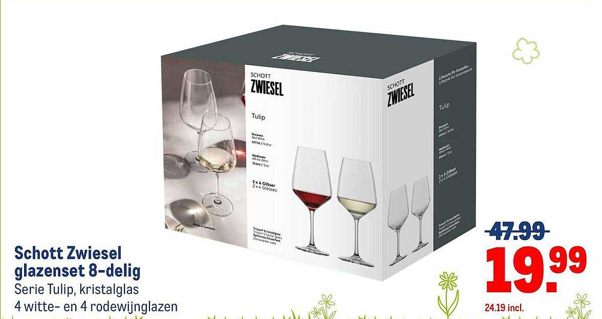 Schott Zwiesel glazen set 8-delig