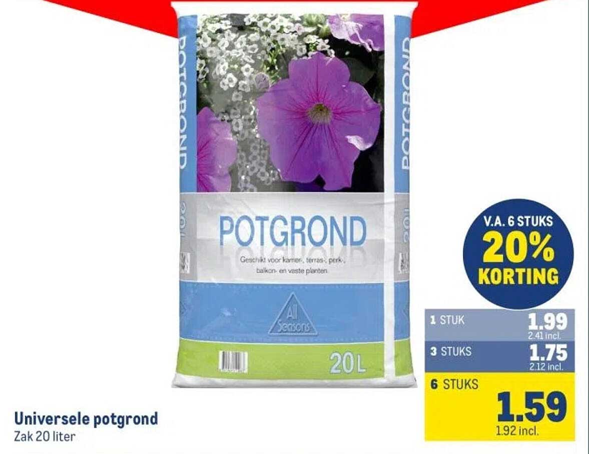 Universale potgrond