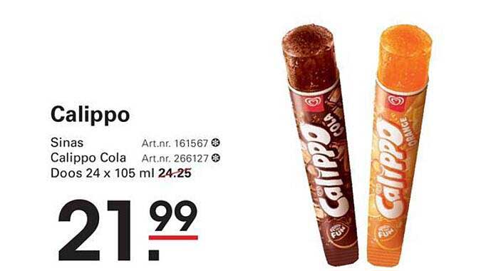 Calippo Aanbieding bij Sligro - FolderFeest.nl