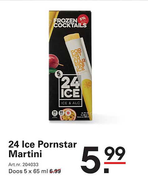 24 Ice Pornstar Martini