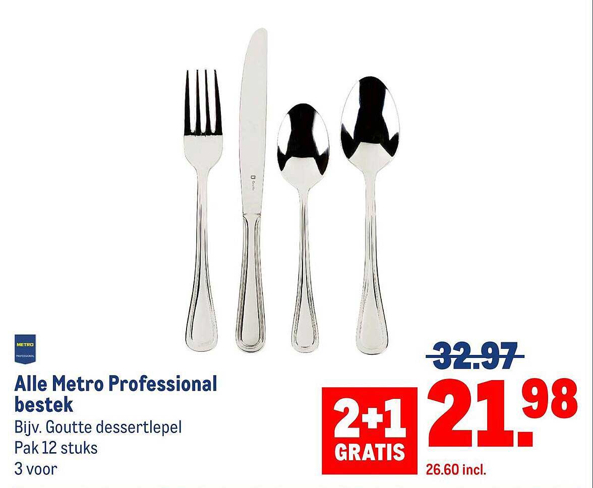 Alle Metro Professional bestek