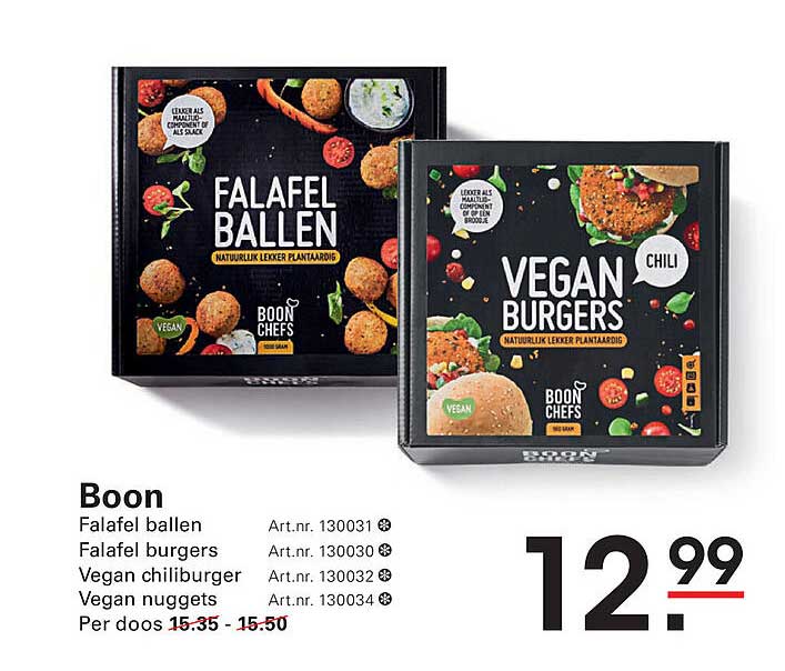 Boon Falafel Ballen en Vegan Burgers