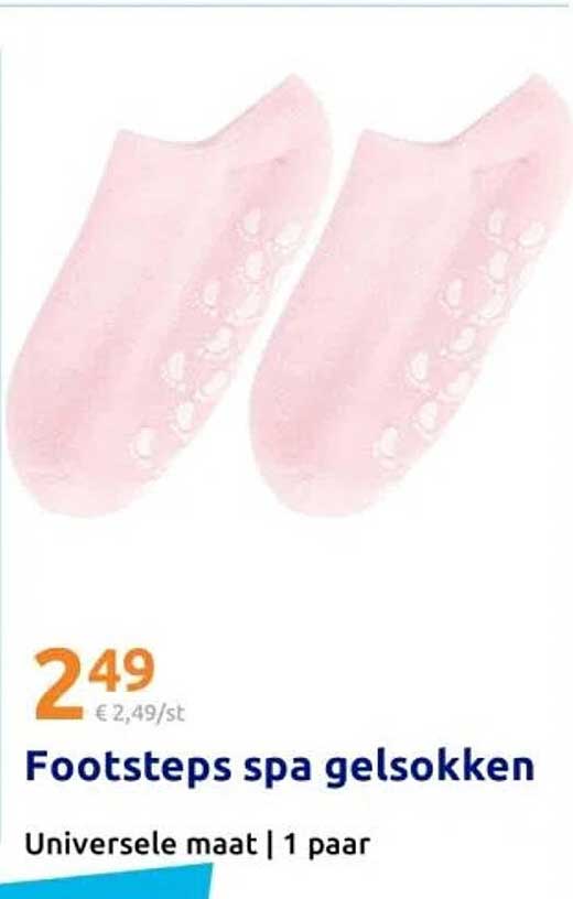 Footsteps spa gelsokken