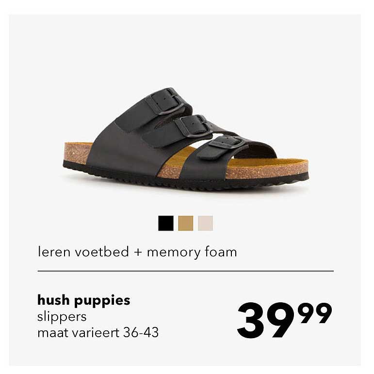 hush puppies slippers maat varieert 36-43