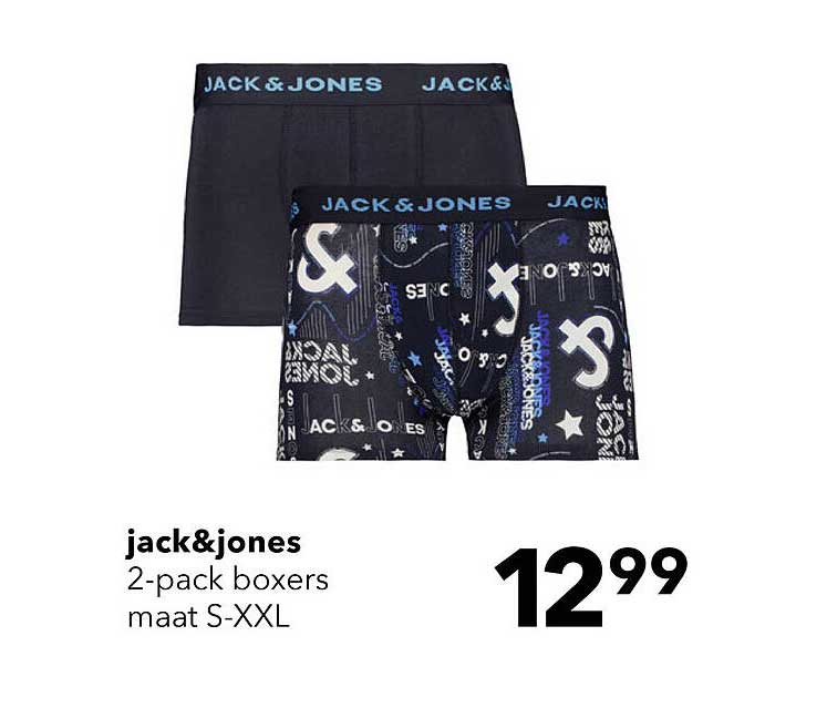 jack&jones 2-pack boxers maat S-XXL