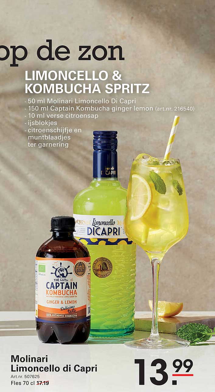 Limoncello & Kombucha Spritz