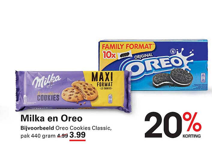 Milka en Oreo Cookies Classic, pak 440 gram