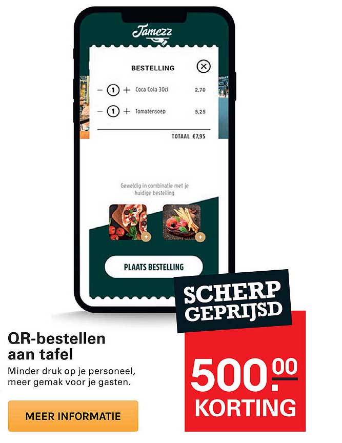 QR-bestellen aan tafel