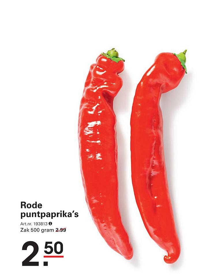 Rode puntpaprika’s