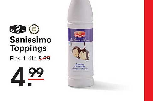 Sanissimo Toppings Fles 1 kilo