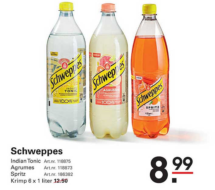 Schweppes Krimp 6 x 1 liter