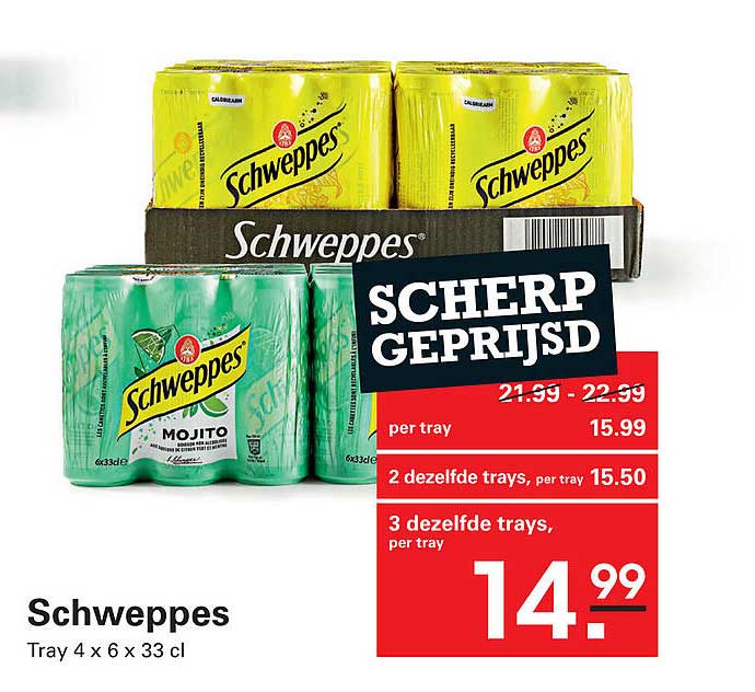 Schweppes Tray 4 x 6 x 33 cl