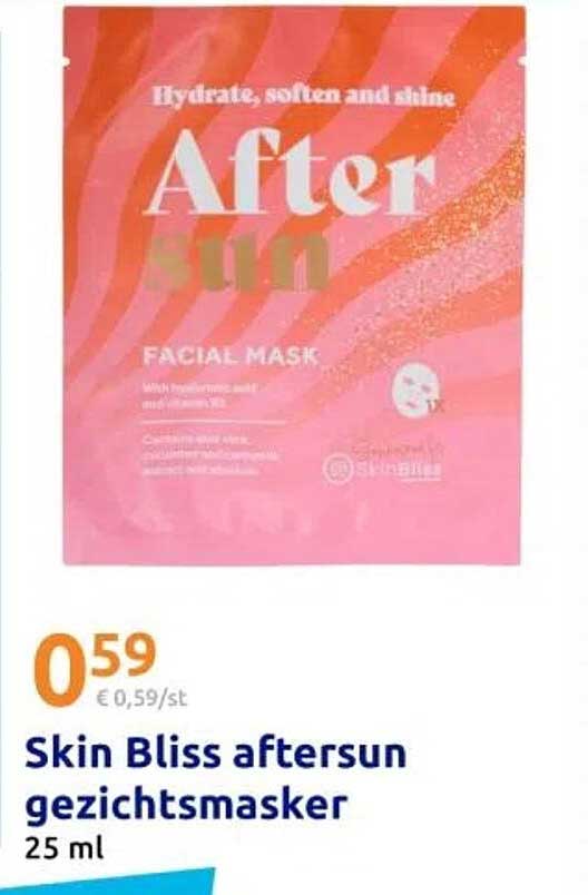 Skin Bliss aftersun gezichtsmasker