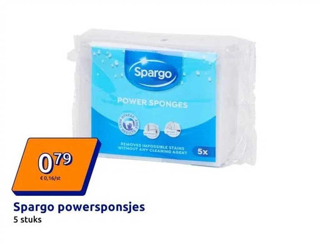 Spargo powersponsjes 5 stuks