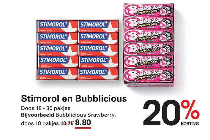 Stimorol en Bubblicious