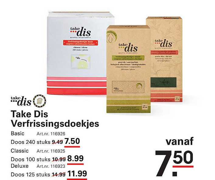 Take Dis Verfrissingsdoekjes