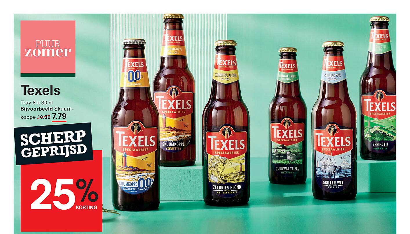 Texels Tray 8 x 30 cl Bijvoorbeeld Skuumkoppe