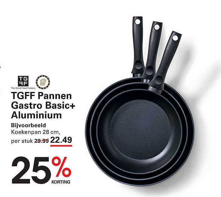 TGFF Pannen Gastro Basic+ Aluminium