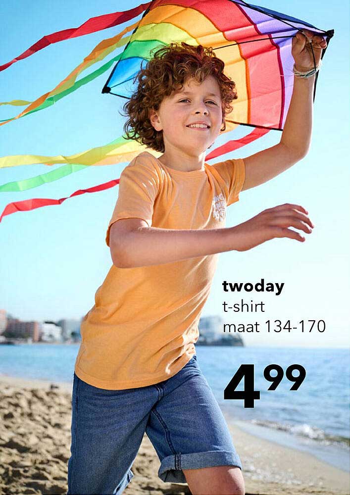twoday t-shirt maat 134-170