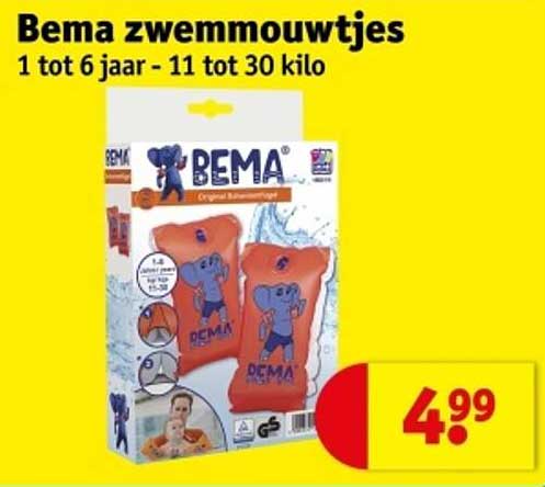 Bema zwemmouwtjes 1 tot 6 jaar - 11 tot 30 kilo