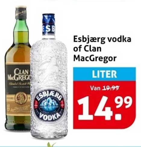 Esbjerg vodka of Clan MacGregor LITER