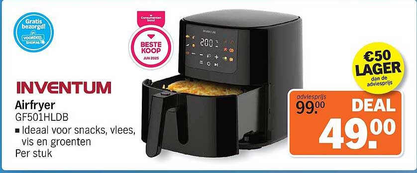 INVENTUM Airfryer GF501HLDB