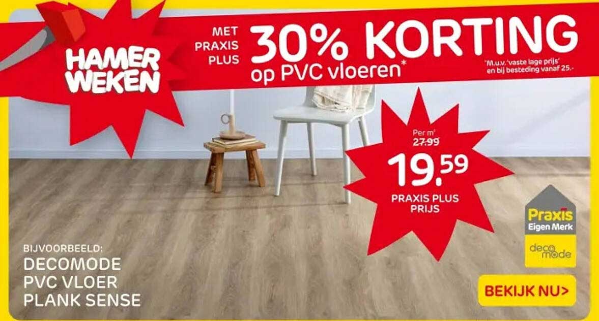 30% KORTING op PVC vloeren