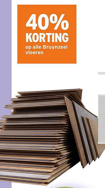 40% KORTING op alle Bruynzeel vloeren