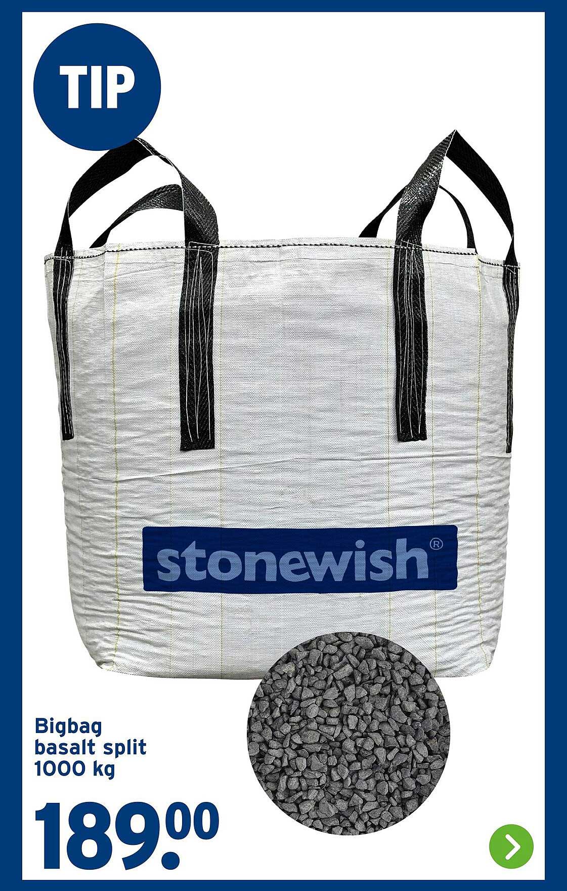 Bigbag basaltsplit 1000 kg