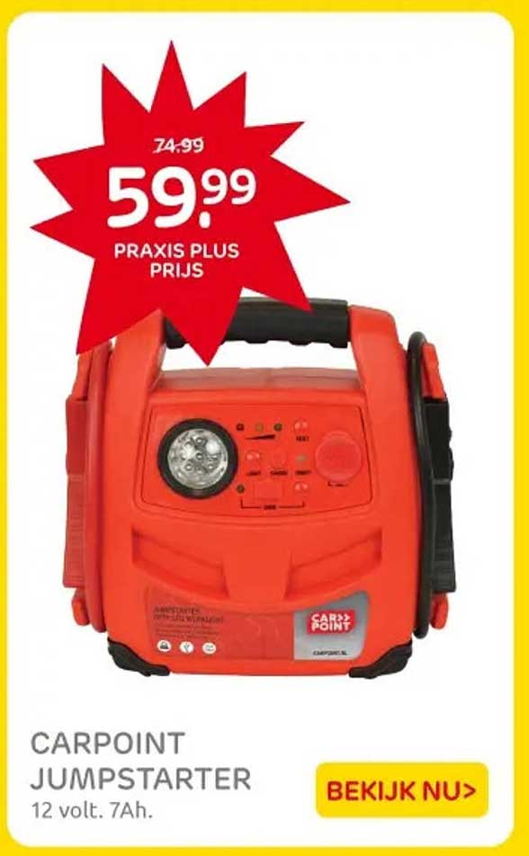 CARPOINT JUMPSTARTER 12 volt. 7Ah.