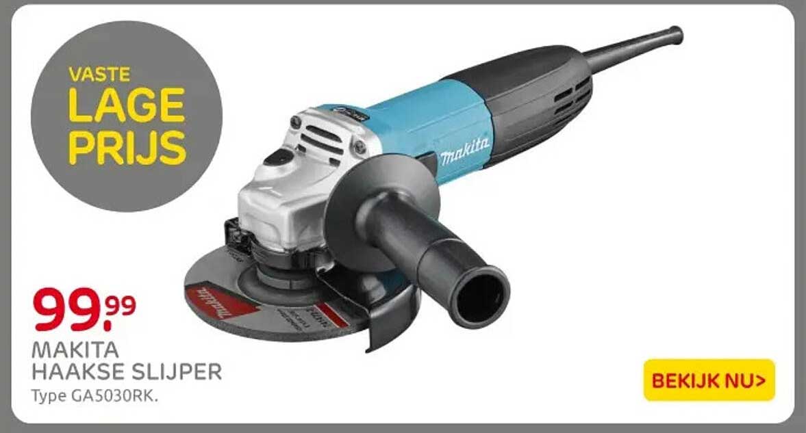 MAKITA HAAKSE SLIJPER Type GA5030RK.