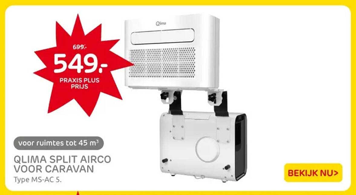 QLIMA SPLIT AIRCO VOOR CARAVAN Type MS-AC 5