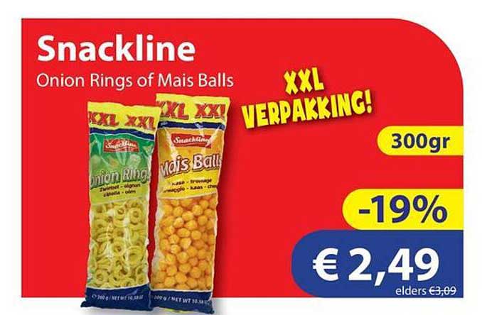Snackline Onion Rings of Mais Balls 300gr