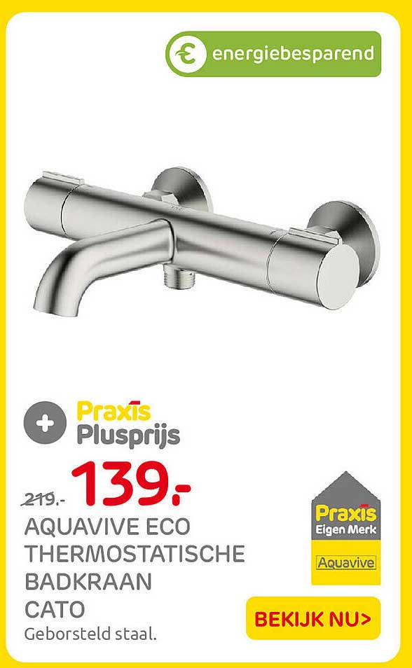AQUAVIVE ECO THERMOSTATISCHE BADKRAAN CATO