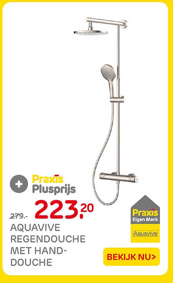 Aquavive regendouche met handdouche
