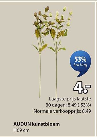 AUDUN kunstbloem H69 cm 53% korting