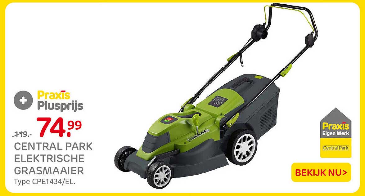 Central Park elektrische grasmaaier