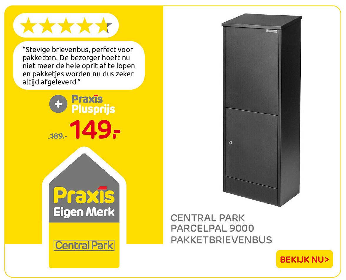CENTRAL PARK PARCELPAL 9000 PAKKETBRIEVENBUS