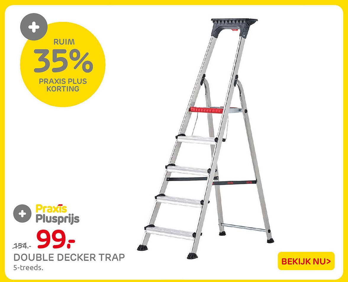 DOUBLE DECKER TRAP 5-treeds. RUIM 35% PRAXIS PLUS KORTING