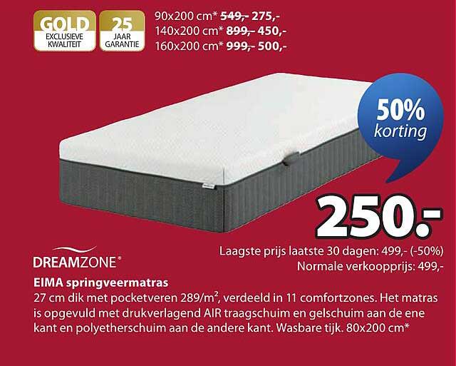 DREAMZONE EIMA springveermatras