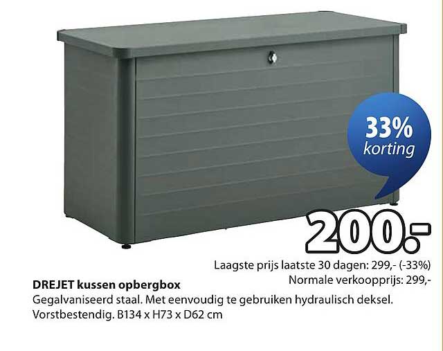 DREJET kussen opbergbox