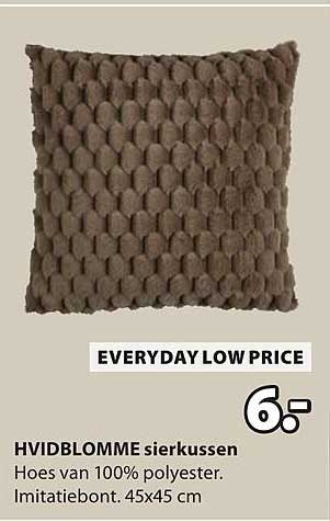 HVIDBLOMME sierkussen EVERYDAY LOW PRICE