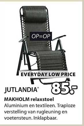 JUTLANDIA MAKHOLM relaxstoel OP=OP