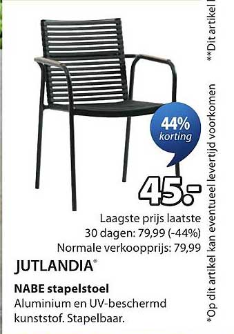 JUTLANDIA NABE stapelstoel
