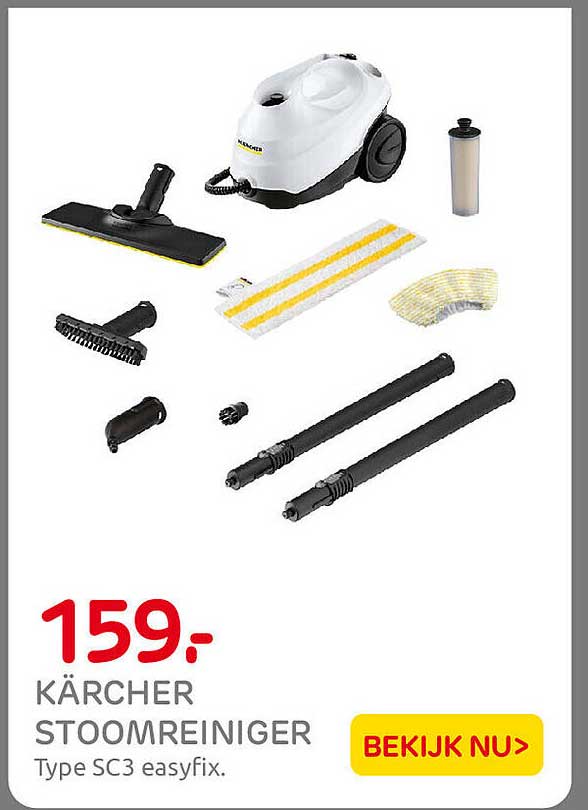 KÄRCHER STOOMREINIGER Type SC3 easyfix.
