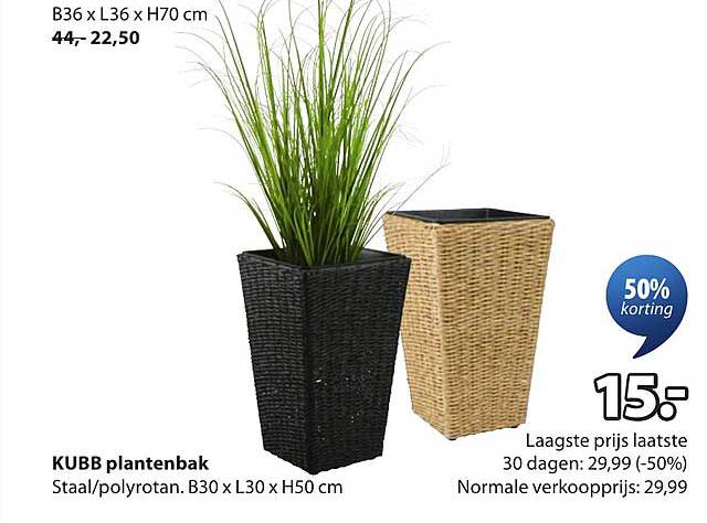 KUBB plantenbak 50% korting