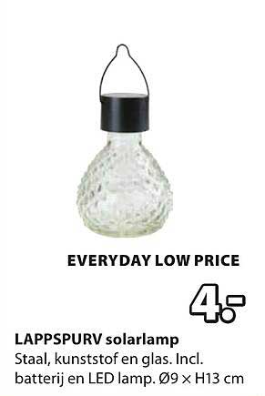LAPPSPUR solarlamp