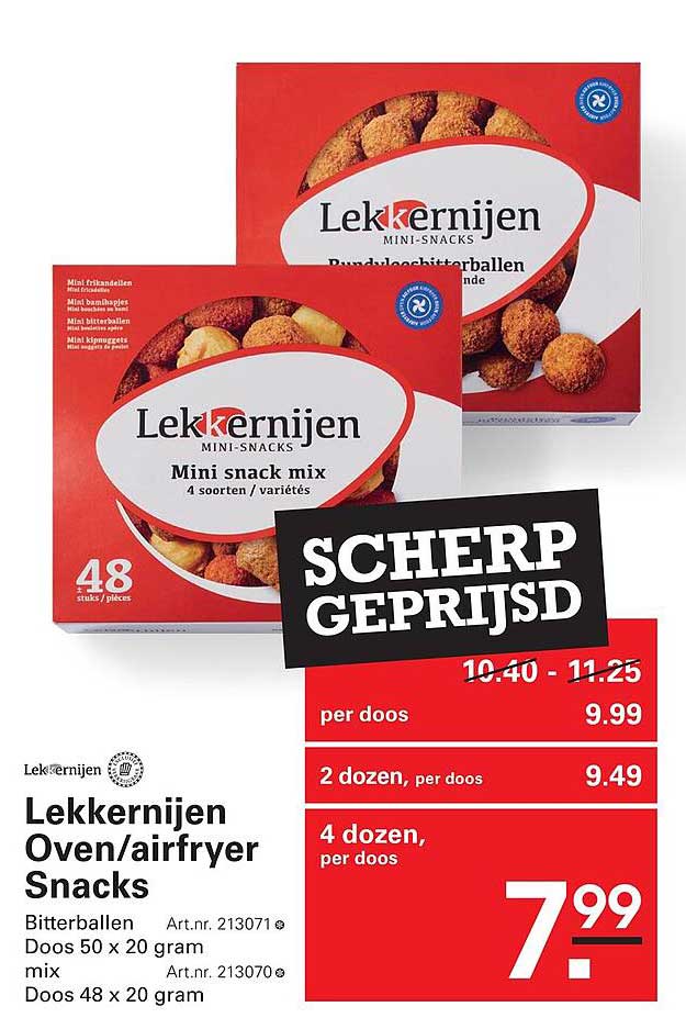Lekkernijen Oven/airfryer Snacks